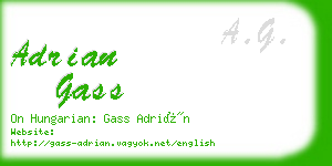 adrian gass business card